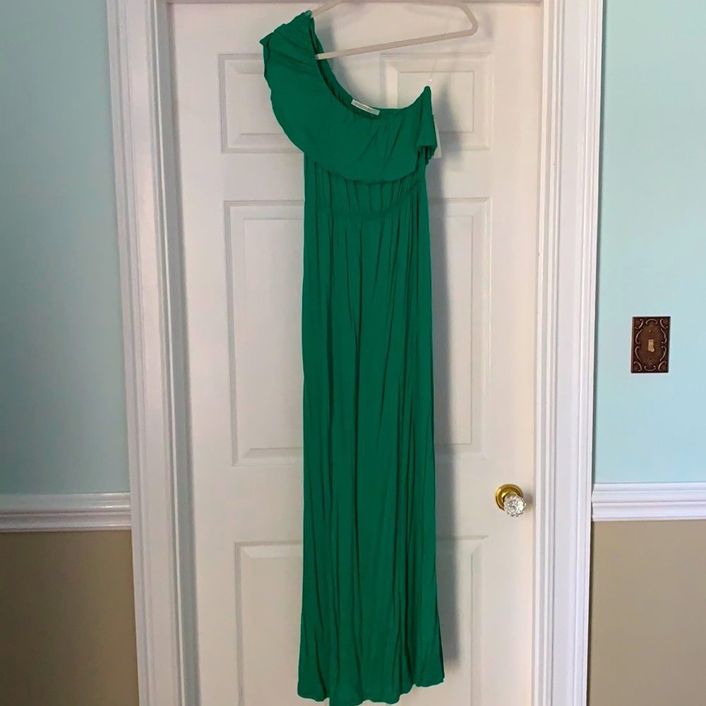 Emerald green maxi
